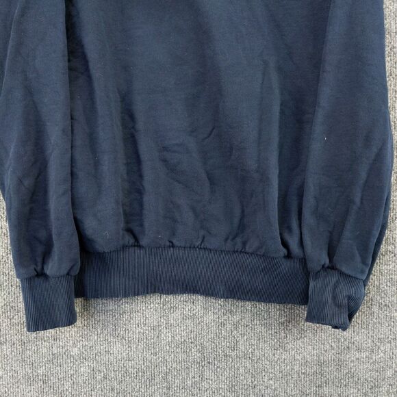 Avenue George V Paris Pullover Hoodie Size L Blue Embroidered Bear SEE DESC - Picture 10 of 12